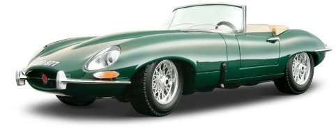 Bauer Spielwaren 2043140 Bauer Spielwaren 12046G Jaguar E-Type Cabrio Modellauto im Maßstab 1:18, grün