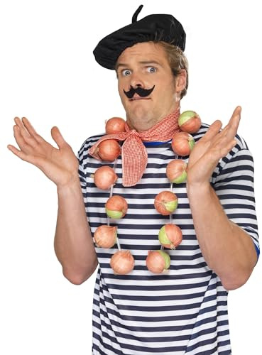 Smiffys Onion Garland, Red , Around The World Fancy Dress, Adult Dress Up Jewellery