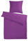 Carpe Sonno Mako Satin Bettwäsche 200 x 220 cm Violett Lila - Luxus Hotelbettwäsche aus 100% feinster Baumwolle robuster Qualitäts Reißverschluss - Hotel Bettgarnitur Set Kopfkissenbezug 80 x 80 cm