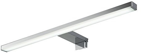 FACKELMANN LED-Aufsatzleuchte/Maße (B x H x T): ca. 50 x 4 x 12,5 cm/hochwertige LED-Leuchte fürs Badezimmer/Spiegelleuchte für einen Badschrank/Farbe: Silber/Energieeffizienzklasse A+++