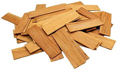 SILISTO Holz-Verglasungsklötze 80x24x1mm, 1000 Stück mit der Farbe Natur - Abstandhalter, Unterlegplatten, Distanzklötze, Trageklötze aus Buchenholz (Hartholz)