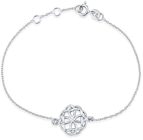 SILVEGO Damen Armband aus 925 Sterling Silber mit Anhänger Keltische Sonne