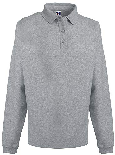 Russell Europe Mens Heavy Duty Collar Sweatshirt (L) (Light Oxford)