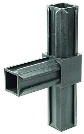 Alberts 426453 XD-Rohrverbinder | T-Stück | Kunststoff, schwarz | 30 x 30 x 2,0 mm