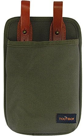 TOURBON Leinwand & Leder Fahrrad Bügelschloss Tote Bike Lock Holster Bag