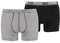 PUMA Herren Stripe 0204 Boxer 2P Unterhose, Black/White, XL