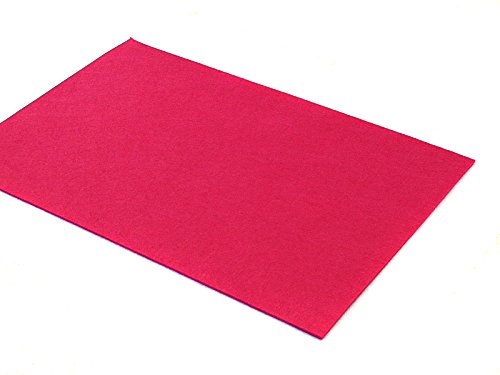 Sescha Filzplatte/Bastelfilz für Dekorationen, 30 x 45 cm x ~3.0 mm, ~550 g/m², pink
