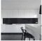 KeraBad Küchenrückwand aus Aluverbund, Spritzschutz Küche, 3mm dick, Schwarz, 60x240cm