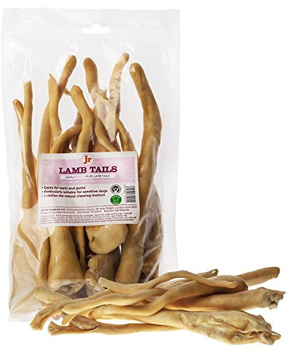 JR Pet Products 250g Lambs Tails 100% Natural Dog Treat Chew Reward