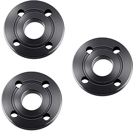 Podoy Angle Grinder Outer Lock Flange Nut for Dewalt Milwaukee Makita Bosch Black & Decker Ryobi 5/8-11 Fits All 4-1/2 (3 Pack)