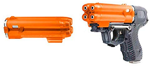 PIEXON Pfefferspraypistole JPX6 mit 4 Schuss Speedloader + Ersatzmagazin