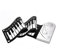 Bnineteenteam Foldable Electronic Keyboard Hand Rolling Up Piano,Portable 49 Keys for Children Kids Beginners(silver) Musical Instrument