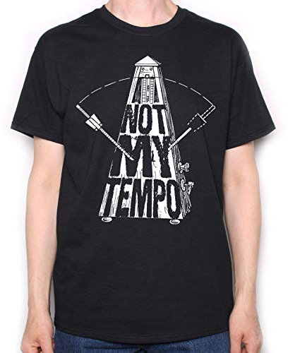Whiplash T Shirt Not My Tempo Metronome for Drummers Film Fans