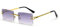 LIGOES Randlose Rechteckige Sonnenbrille Grün Blau Spiegelglas Damen Herren Uv400 Retro Unisex Sonnenbrille