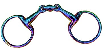Regenbogen-Trense aus Edelstahl, mehrfarbig, 10,2 cm
