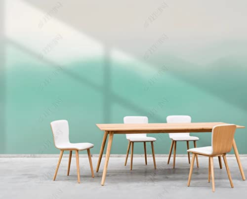 Fototapete 3D Effekt Moderne Nordische Minimalistische Tapete Mit Grünem Farbverlauf Vliestapete Wohnzimmer Schlafzimmer Wanddekoration 250Cm(W)*175Cm(H)