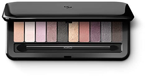 KIKO Milano Soft Nude Eyeshadow Palette 01 | Palette Mit 10 Lidschatten Mit Verschiedenen Finishes: Schimmernd, Matt Und Metallisch