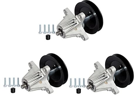 SCBHWJ 618-06978 918-06978 Spindelmontage mit Riemenscheibe, kompatibel mit RZT-S54 MTD Troy Bilt TB2454 Craftsman T8400 G8400 Z6660, passend für 137,2 cm Deck, 3 Stück