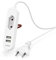 Hama Steckdosenleiste mit USB, USB A, 1,9m (2 USB-A, 1 Euro Steckdose, USB Netzteil, USB Ladegerät, USB Steckdose, USB Verlängerung, Mehrfachsteckdose USB, USB Mehrfachstecker, Reise Zubehör) weiß