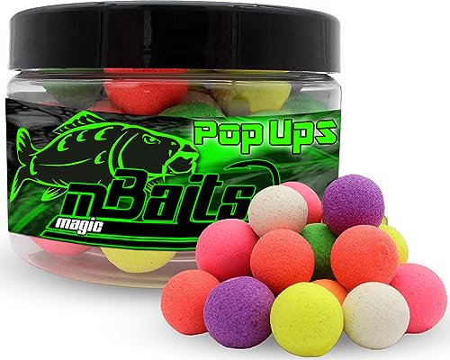 Magic Baits Fluo Pop Ups Color Mix Boilies Carp Bait Karpfen Angeln Pop Up (15mm)