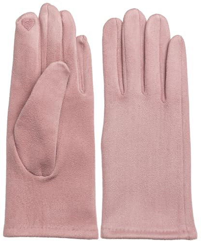 Caspar GLV013 klassisch elegante uni Damen Handschuhe, Farbe:rosa, Accessoires:One Size