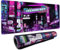 Cyberpunk XXL-Mauspad, super dick, wasserdicht, Cyberpunk Neon City, großes Gaming-Mauspad mit genähtem Rand, Maus-Computer-Schreibtischmatte, rutschfeste Unterseite, Maus-Tastaturmatte, 800 x 400 x 4