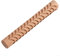 Mattarello in legno goffrato, con motivo floreale inciso, strumento fai da te 3D rullo in legno per impastare biscotti e pasticceria (ventaglio)