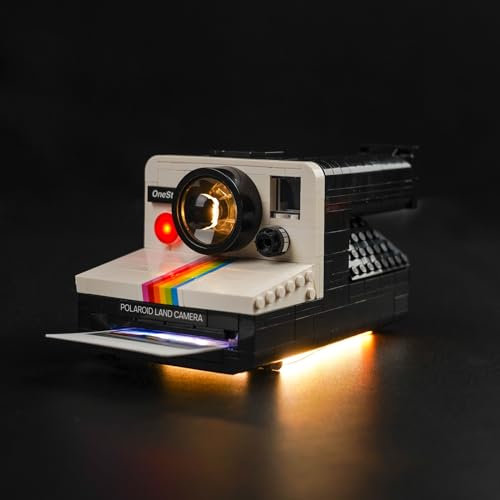 Kit d'éclairage LED pour caméra Lego Polaroid OneStep SX-70 21345 (pas de Lego), kit d'éclairage décoratif pour Lego Polaroid OneStep SX-70 Camera Jouet créatif