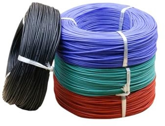 DEBLAN 100 Metri/Rotolo 7AWG 10mm2 Diametro Esterno 7.2mm Filo di Silicone Morbido Resistente al Calore Cavo Connettore di Cablaggio Elettrico 2000/0.08TS (Color : Yellow, Size : 7 AWG)