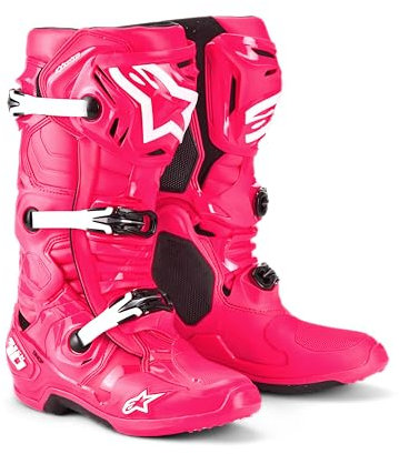 Alpinestars Tech 10 MX / Scarpe da cross (rosa/bianco, 13)