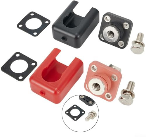 2PCS 200A Battery Connector, All Copper 200A Connector High Current Lithium Battery Post Terminal Battery Connector, Terminal Post For Car, Caravan, Camper, Boat