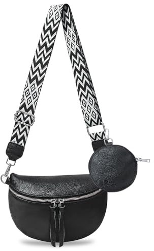 boshiho Damen Handy Umhängetasche Echtes Leder Crossbody Bag Handytasche zum Umhängen, Geldbörse, mit Kartenschlitz, Verstellbar, Abnehmbar, Schultergurt