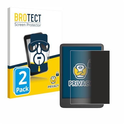 BROTECT Blickschutzfolie für Amazon Kindle 2024 | (11. Gen.) 2 Stück Anti-Spy Displayschutz Made in Germany E-Book-Reader Privacy Screen Protector Blaulichtfilter Klare Folie