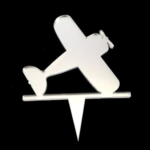 Bi-Plane Cake Toppers Pack 12, 6cm Cupcake Toppers