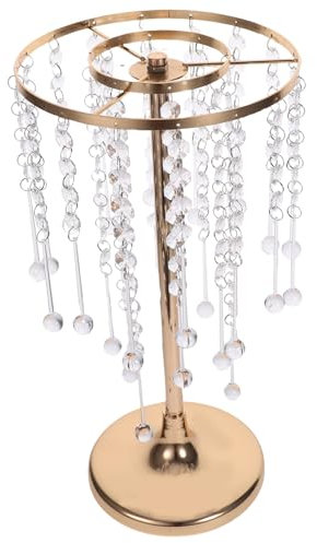 ABOOFAN Metall Blumenständer Mittelpunkt Tischdekoration Kronleuchter Kristallvase Für Hochzeitsdekorationen