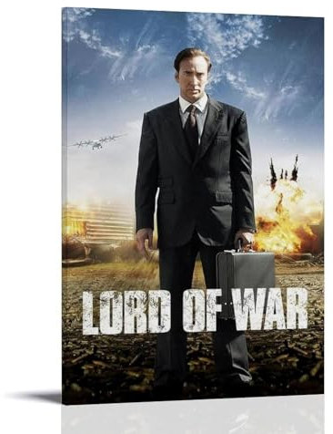 JIRUAHHY Filmposter Lord of War, für Schlafzimmer, Wohnzimmer, Wandkunst, Dekoration, Poster, 40 x 60 cm, Rahmenstil
