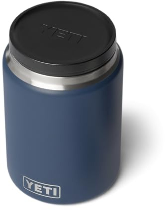 YETI Rambler Food Jar, Vacuum Insulated Stainless Steel Container with Leakproof MagVent Lid, Navy, 24 oz (710 ml)