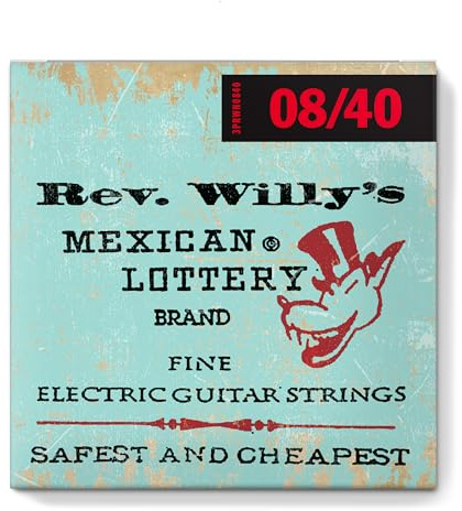 Billy Gibbons Custom Rev Willy's Guitar Strings 08-40 | 3 Pack