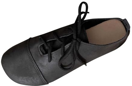 2025 Zapatos Mujer,Zapatos Casuales de Cuero de Cordones Clásicos Vintage Planos Zapatillas de Piel con Punta Redonda Casual Cómodos Zapatillas Deportivas para Caminar Trekking