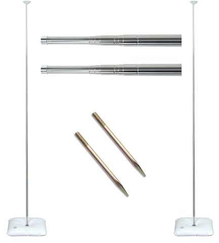 iDecoMart Reusable Balloon Column Stand Kit 2 Set Telescopic Balloon Pillar