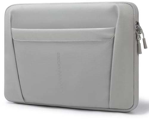 GAOCHY 13,3-14 Zoll Laptop-Tasche Wasserfeste Laptoptasche für MacBook Pro 14 2024-2021, MacBook Air 13 M4 2025, Swift Go 14, 14 Zoll ASUS Zenbook, Dell 14 Plus, Inspiron 14, Envy 13, Grau