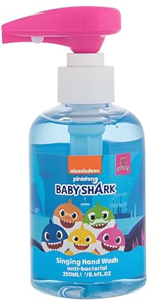 Corsair Toiletries Baby Shark Musical Hand Wash for Kids, Antibacterial Liquid Hand Soap with Singing Pump, 250ml