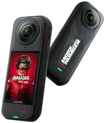 Insta360 X5 MM93 Championship Edition - 8K 360 Camera, Dual 1/1.28 Sensors | Waterproof Action Camera, Replaceable Lenses, Leading Low-Light, 3-Hour Battery, Triple AI Chip, Motorcycling, Skiing