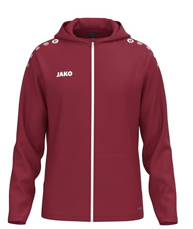 JAKO One Kapuzenjacke – Atmungsaktive Sportjacke für Herren aus 100% Polyester, mit weichem Micro-Fleece, ideal für Sport und Freizeit