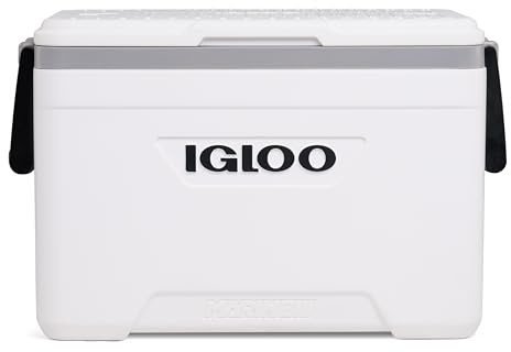 Igloo Marine Ultra 25 Qt Cooler - Passive Kühlbox 23L THERMECOOL - Weiß | THERMECOOL-Isolierung - UV-Filter - Rutschfeste Griffe - Speziell für Boote und den Einsatz am Wasser entwickelt