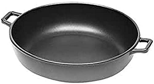 De Buyer 8343.24 N – tegame con 2 Maniglie, Senza Coperchio in Vetro, Diametro 24 cm