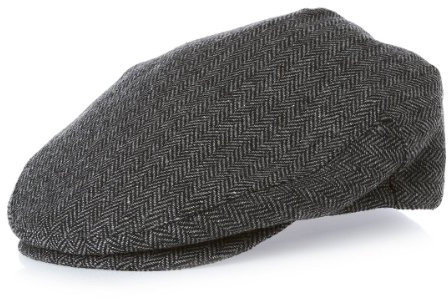 Brixton Herren Schiebermütze Hooligan grey/black herringbone, M 112-00005