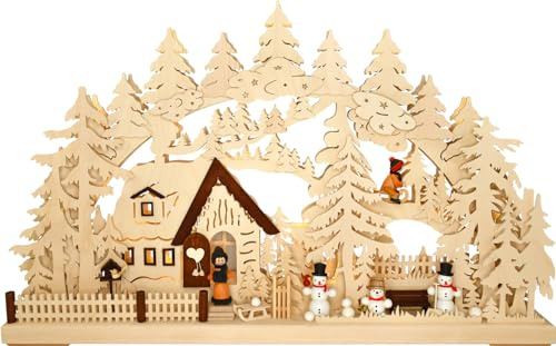 Ratags 3D-Schwibbogen groß, Winterlandschaft