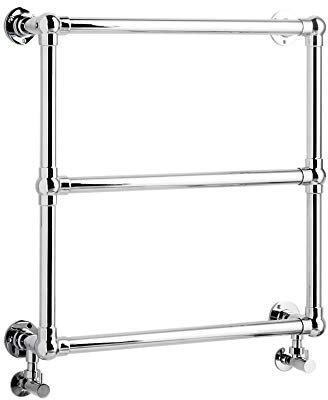Classic Brass Heated Towel Rail | Traditional Bathroom Radiator | 655mm x 660mm | 850 BTU's
