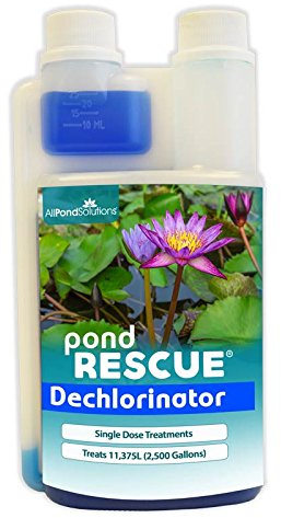 AllPondSolutions Pond Rescue Dechlorinator 500ml – Tap Water Conditioner Removing Chlorine for Koi & Pond Fish (Treats up to 11,375L)